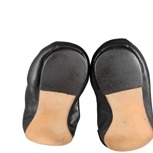 Steve Madden Shoes Womens 9.5 Ballet Flats Kortship Black Leather Bow Round Toe - Picture 10 of 11